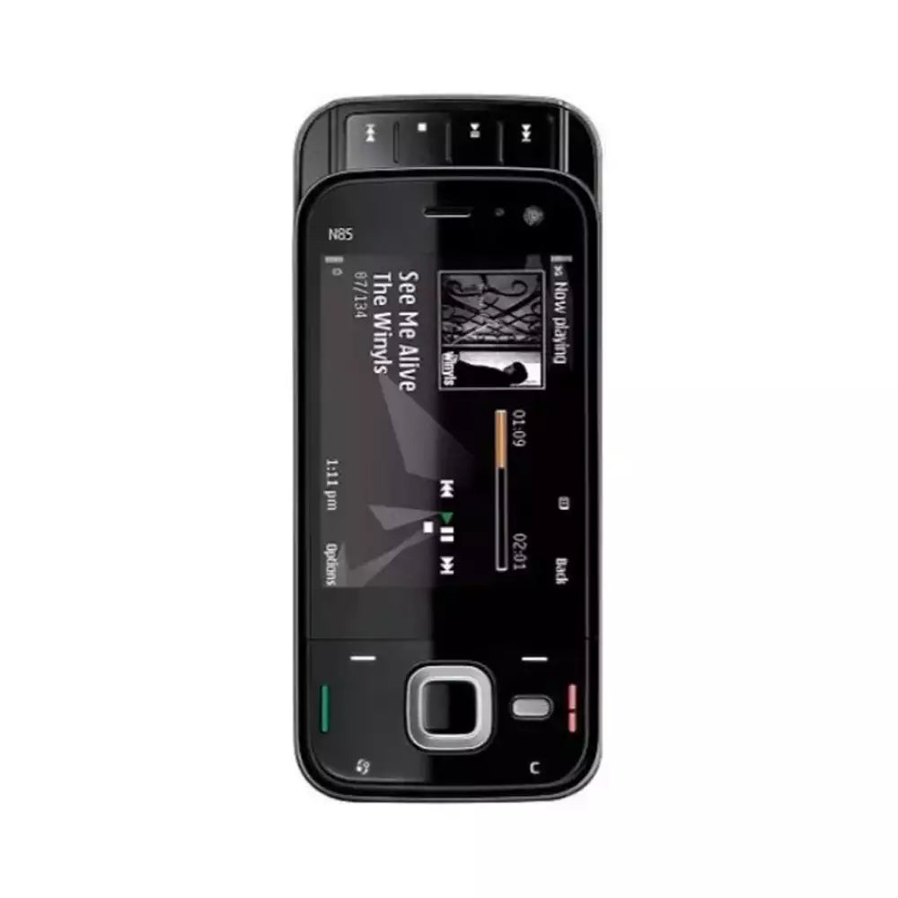 (Pre-Owned, Very Good) Nokia N85 Dual Slider Phone With AMOLED Display and 5MP AF Camera (Black) (90 Days Warranty)