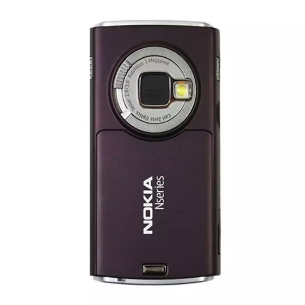(Pre-Owned, Excellent) Nokia N95 With 5MP Autofocus Carl Zeiss Camera (Silver/Burgundy) (With New Housing) (90 Days Warranty)