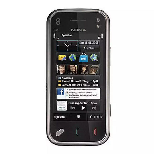 (Pre-Owned, Very Good) Nokia N97 Mini 8GB With Slide-Out QWERTY Keyboard, 5MP Carl Zeiss Camera (Garnet Brown)