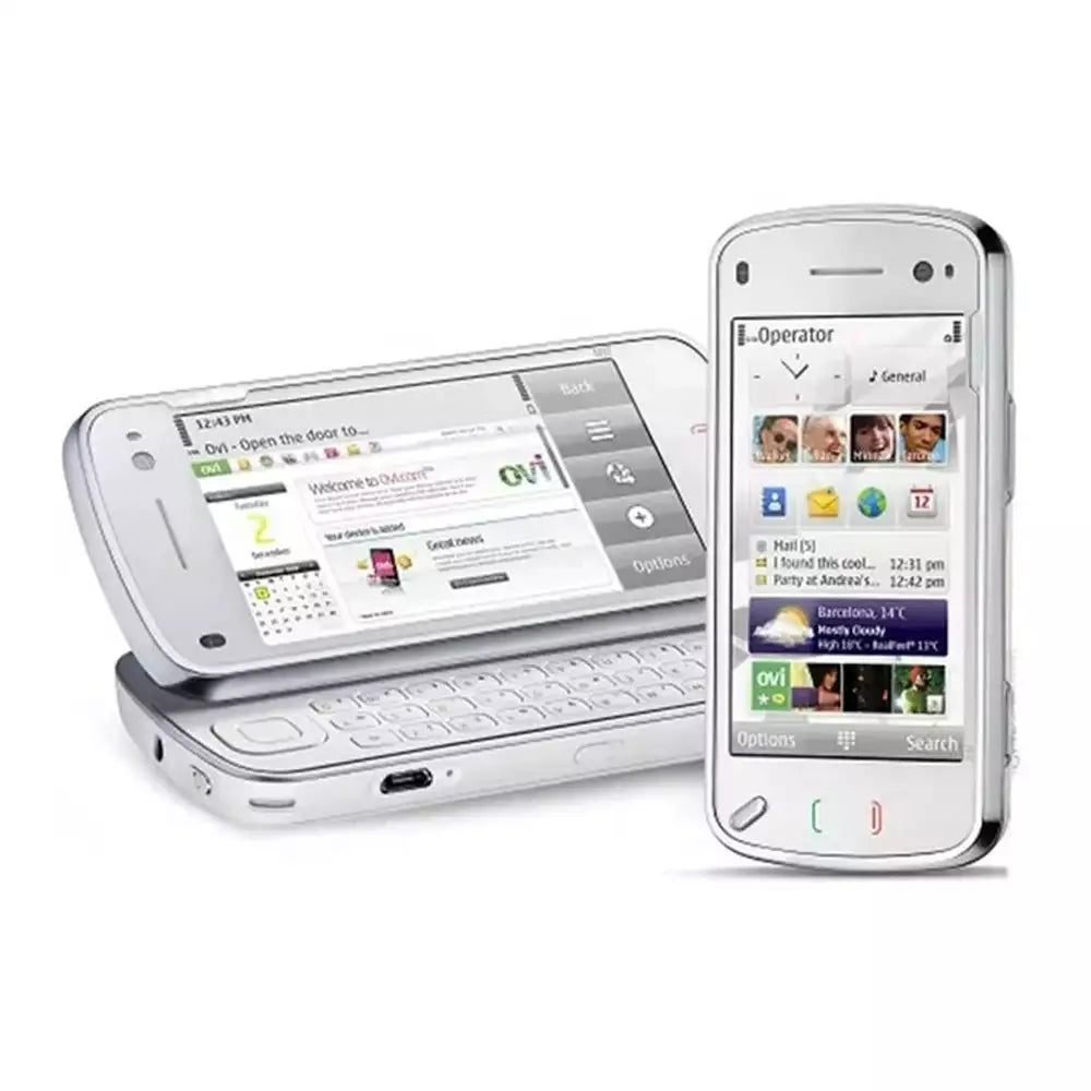 (Pre-Owned, Very Good) Nokia N97 Symbian Touch Smartphone With Slide-Out QWERTY Keyboard and 5MP Carl Zeiss Camera (32GB) (White) (90 Days Warranty)