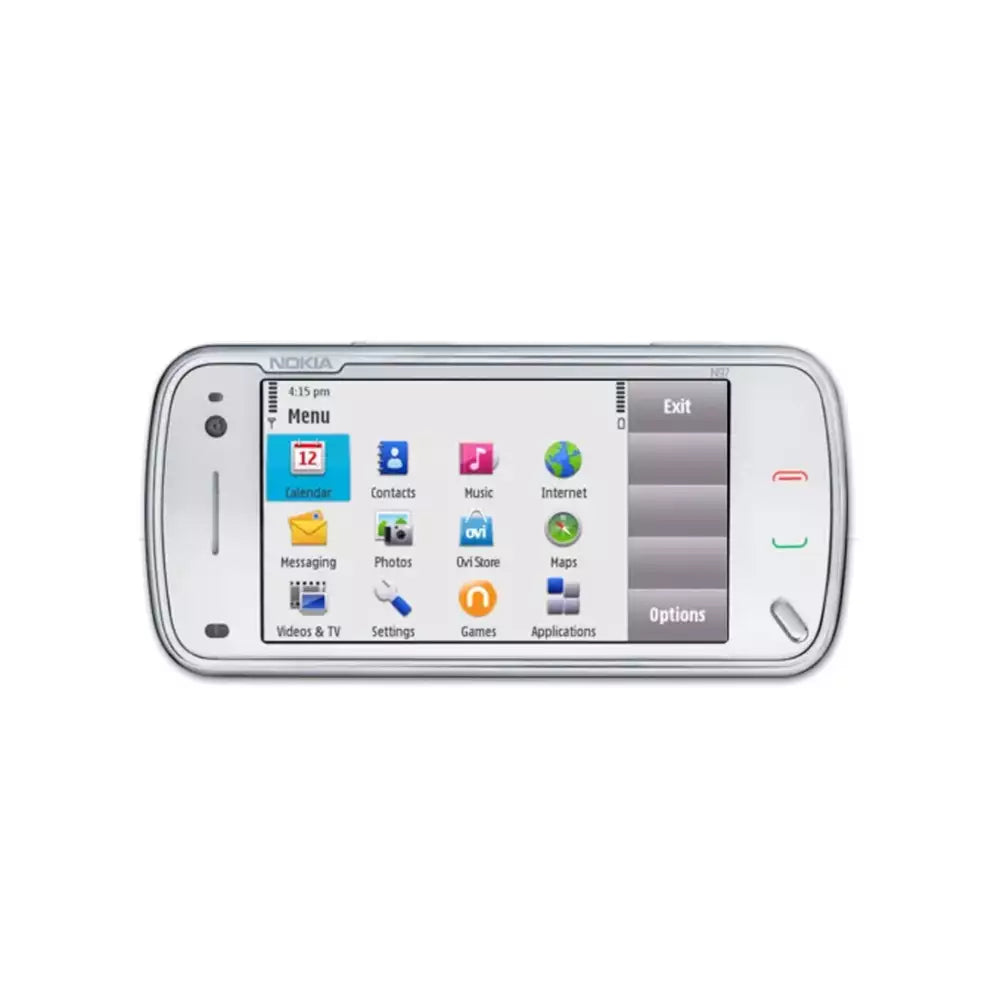 (Pre-Owned, Very Good) Nokia N97 Symbian Touch Smartphone With Slide-Out QWERTY Keyboard and 5MP Carl Zeiss Camera (32GB) (White) (90 Days Warranty)