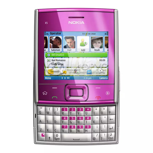 (Pre-Owned, Good) Nokia X5-01 Slider Phone With Physical QWERTY keyboard and 5MP Camera (90 Days Warranty)