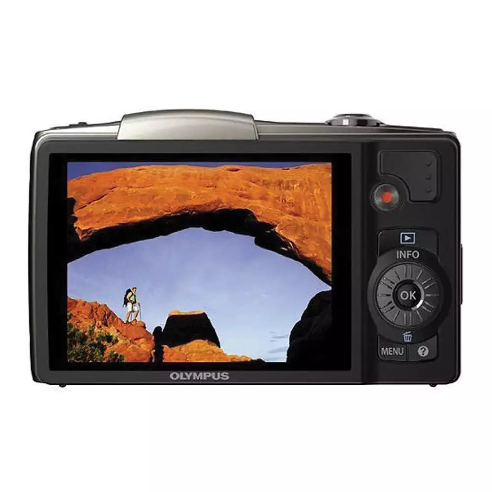 (Pre-Owned, Very Good) Olympus SZ-20 Digital Camera With 12.5x Optical Zoom and Full HD Video Recording (Silver) (60 Days Warranty)