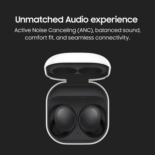 (Pre-Owned, Very Good) Samsung Galaxy Buds 2 TWS Bluetooth Earphones With Active Noise Cancellation (White and Gray) (60 Days Warranty)