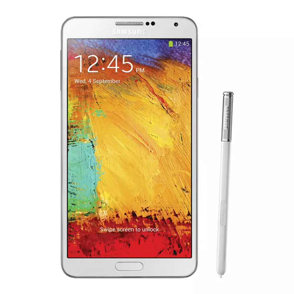 (Pre-Owned, Good) Samsung Galaxy Note 3 With S-Pen (White) (60 Days Warranty)