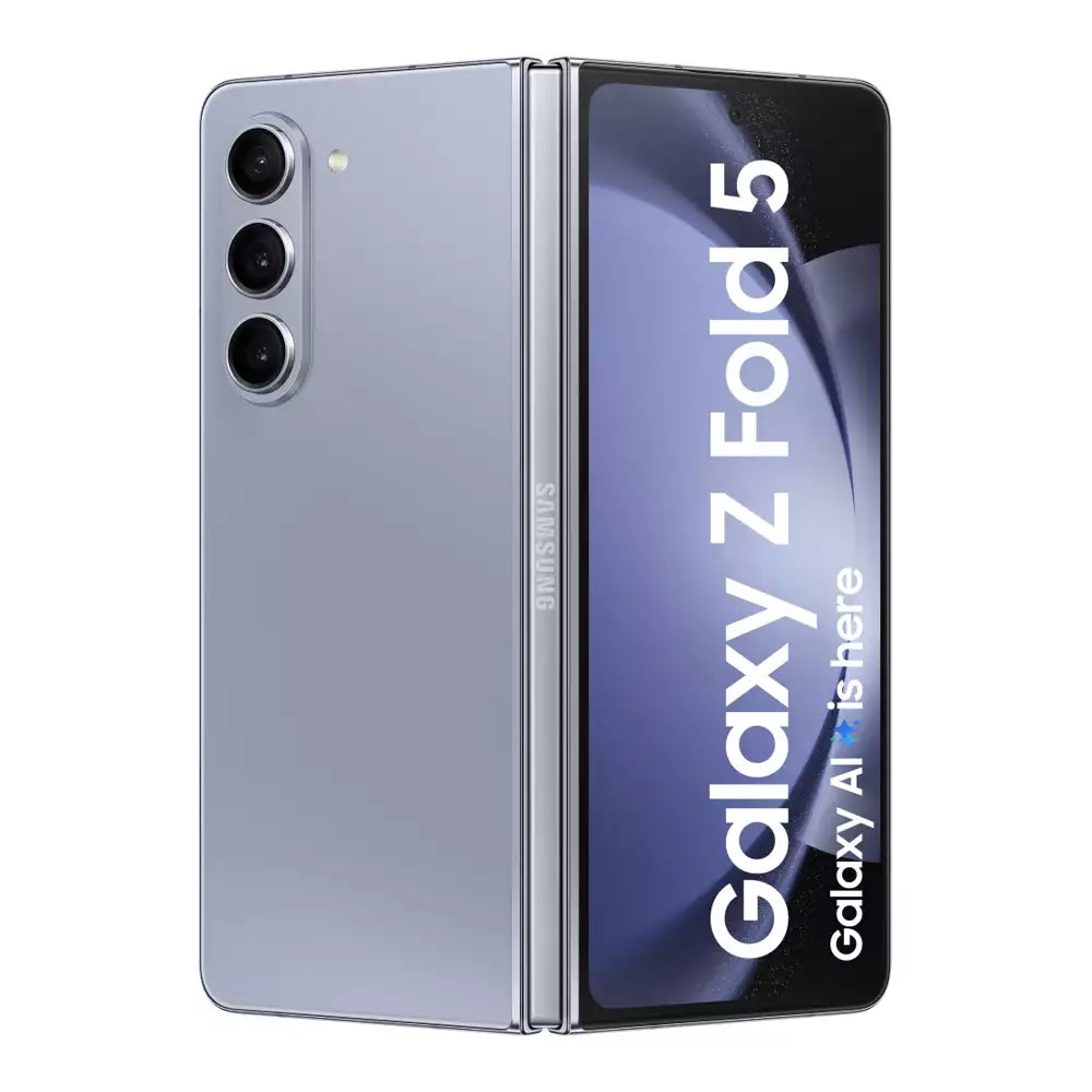 (Pre-Owned) Samsung Galaxy Z Fold5 5G (12GB RAM, 256GB Storage) (Icy Blue, Black)
