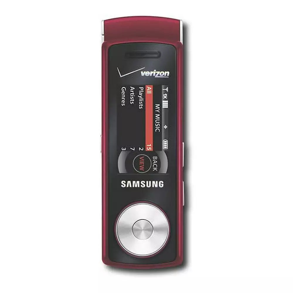 (Pre-Owned, Good) Samsung Juke Flip-Out Style Music Phone With Scroll Wheel Navigation (2GB) (Blue) (No SIM Slot)