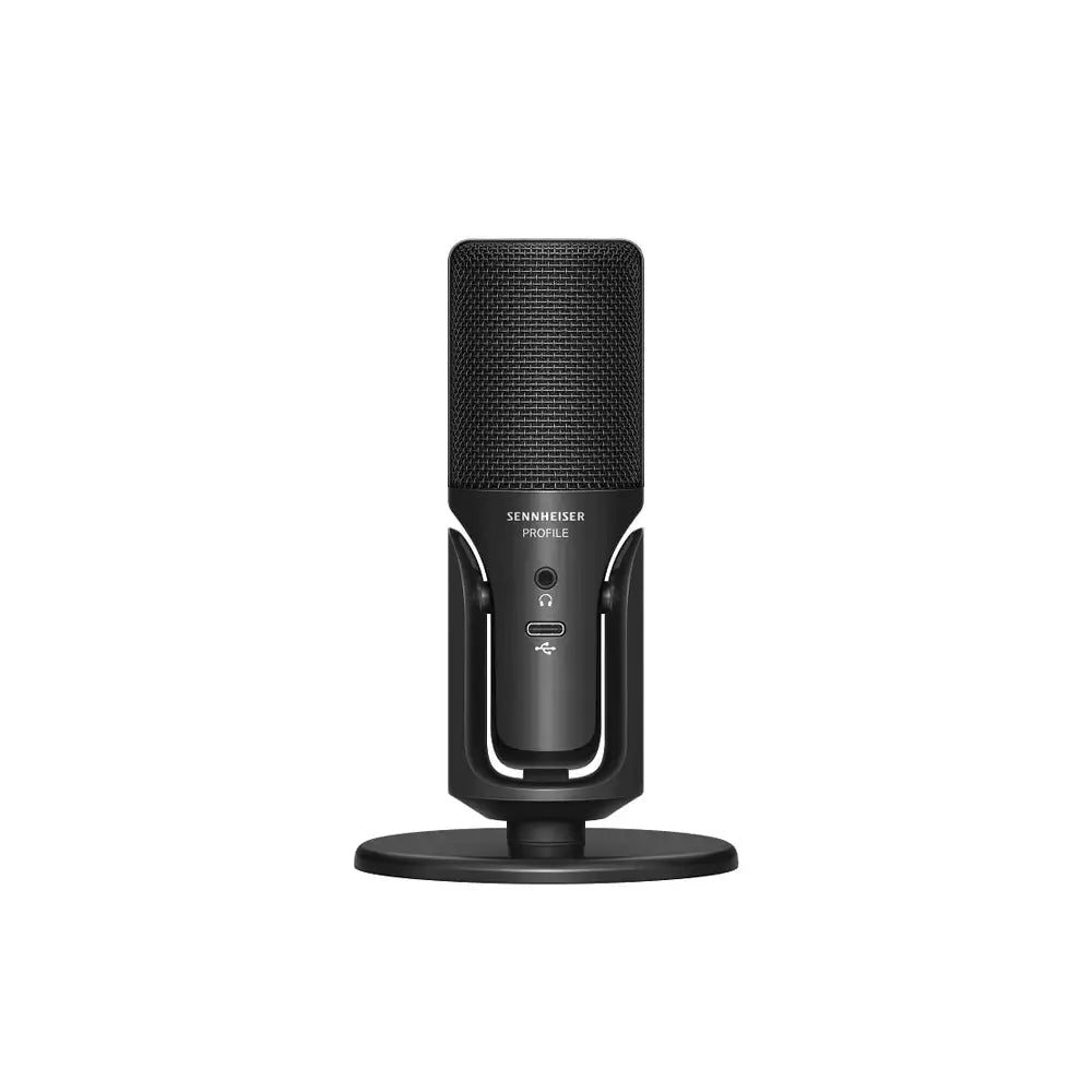 (Open Box) Sennheiser Profile USB Microphone for Podcasting, Recording, Streaming & Gaming. Built-in Headphone Output, All Metal housing and Cardioid Condenser Capsule (Black) (6 Months Warranty)