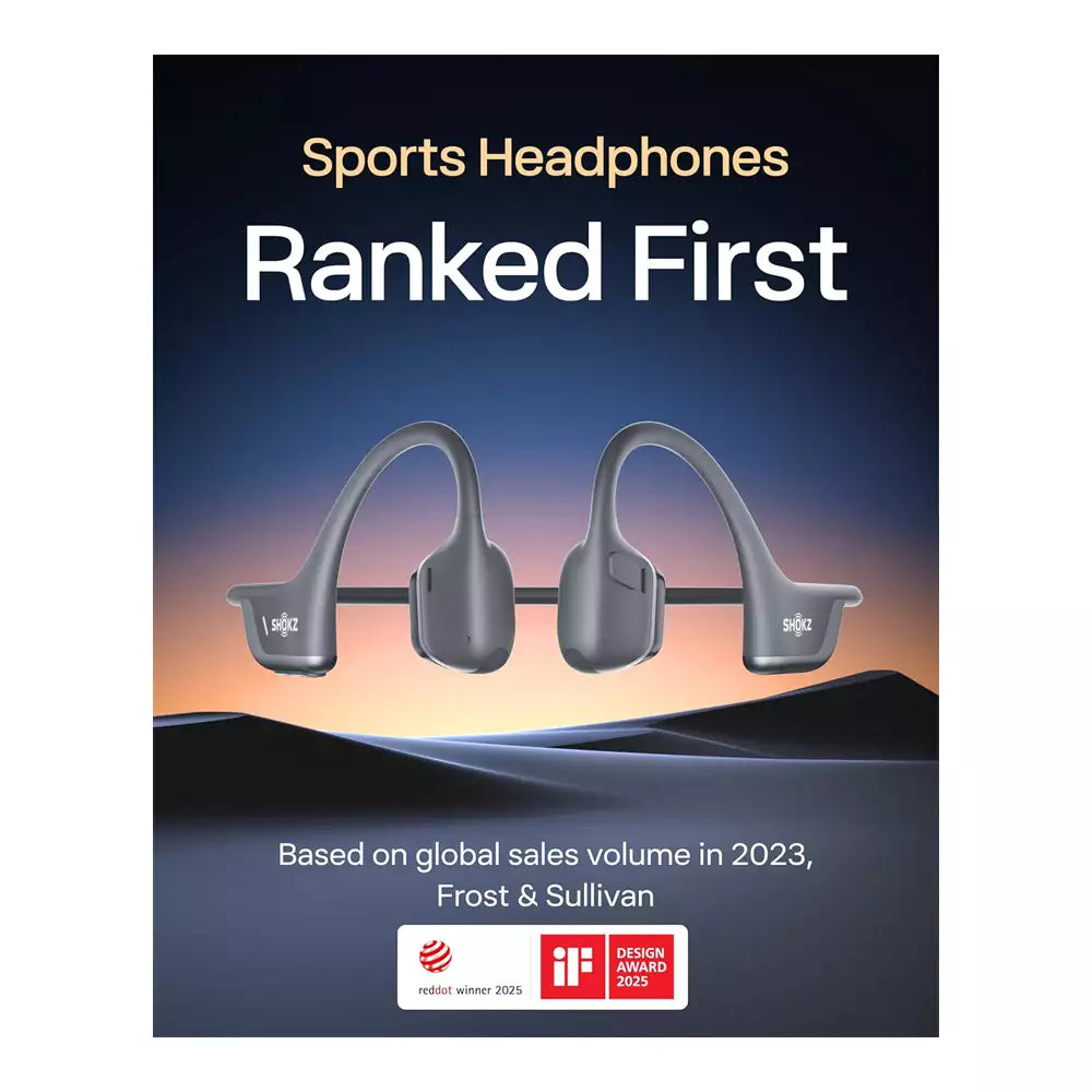 (Open Box Condition) SHOKZ OpenRun Pro 2 Bone Conduction Sports Wireless Headphones/Earphones, Sweat-proof for Running and Workouts (Gray) (90 Days Warranty)