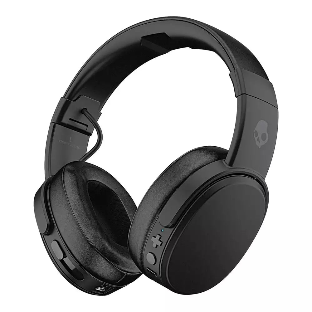 (Pre-Owned, Very Good) Skullcandy Crusher Wireless Over-Ear Wireless Bluetooth Headphones with Mic (Black) (90 Days Warranty)