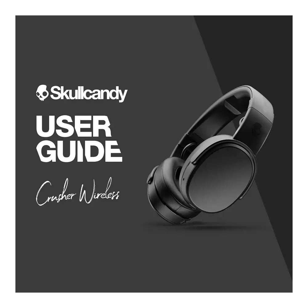 (Pre-Owned, Very Good) Skullcandy Crusher Wireless Over-Ear Wireless Bluetooth Headphones with Mic (Black) (90 Days Warranty)