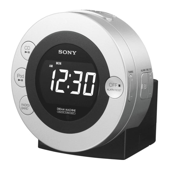 (Pre-Owned, Good) Sony ICF-C7IP iPod/iPhone Clock Radio Dock Speaker (Gray) (60 Days Warranty)