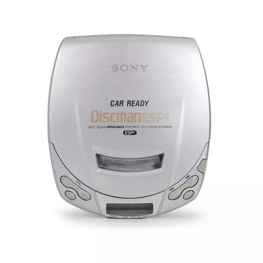 (Pre-Owned, Good) Sony Discman (Walkman) Portable CD Player D-E206CK With ESP2 and Mega Bass (Silver) (60 Days Warranty)