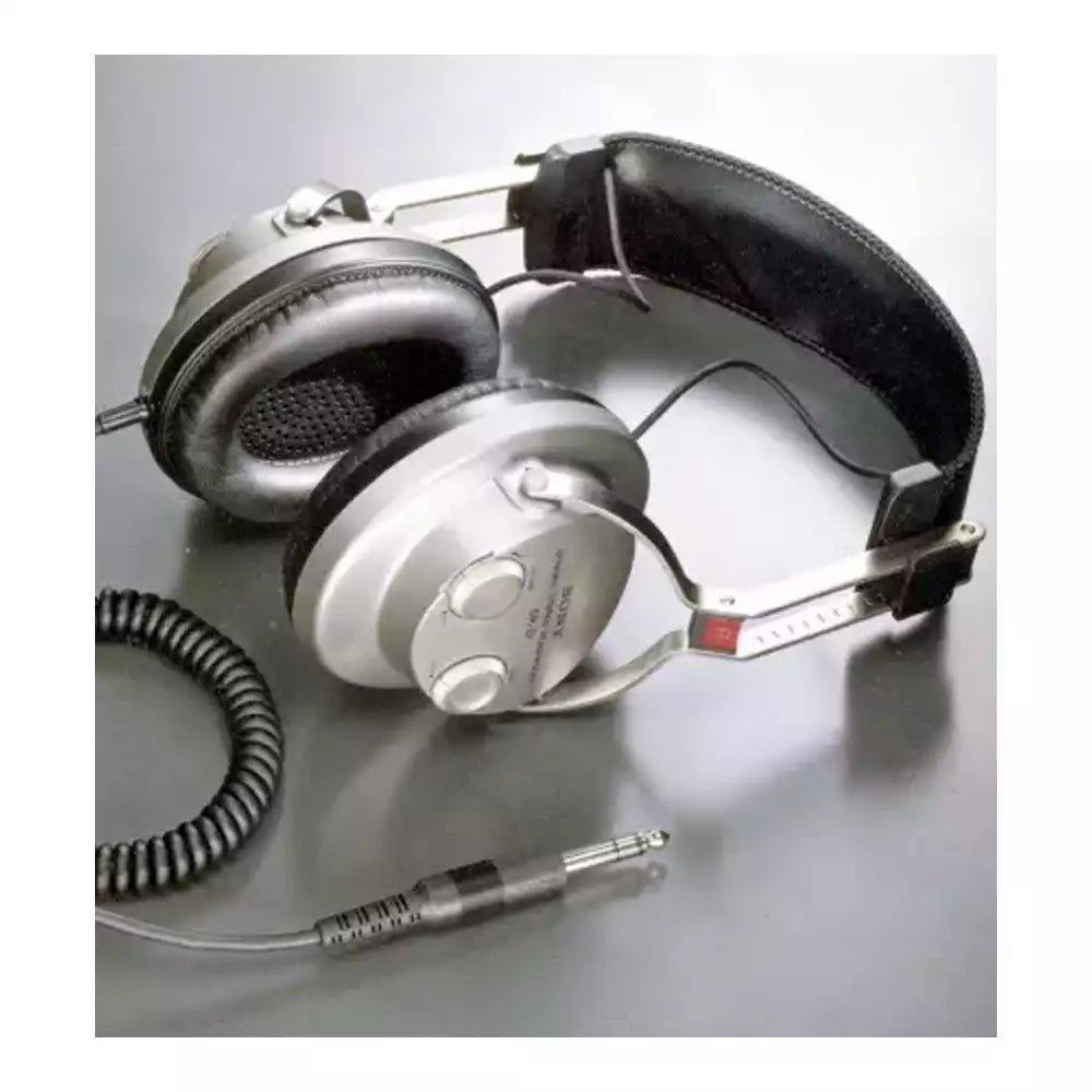 (Pre-Owned, Very Good) Sony DR-S7 Vintage Dynamic Headphones (1979) Tone/Volume Controls For Each Driver (Silver) (60 Days Warranty)