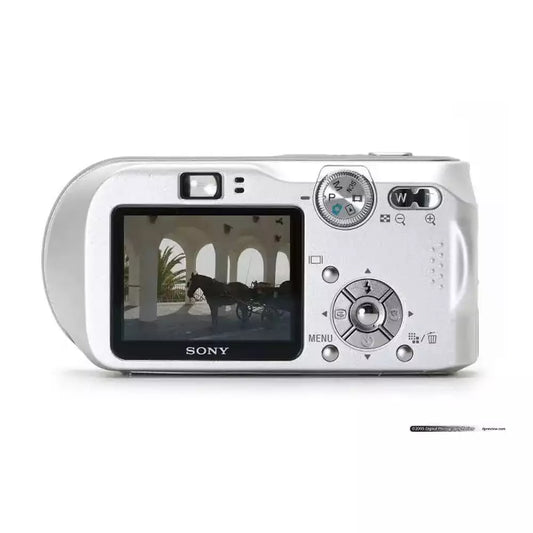 (Pre-Owned, Excellent) Sony DSC-P200 7.2MP Digital Camera with Carl Zeiss Lens and 3x Optical Zoom, Aluminium Build (Silver) (90 Days Warranty)