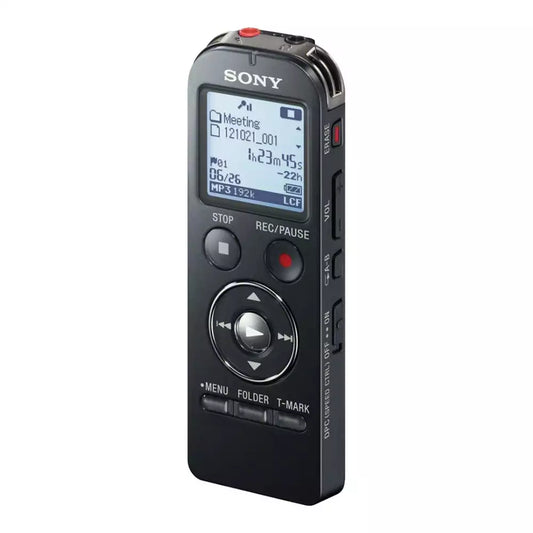 (Pre-Owned, Very Good) Sony ICD-UX533F Digital Voice Recorder, MP3 Player, FM Radio (4GB) (Black) (60 Days Warranty)