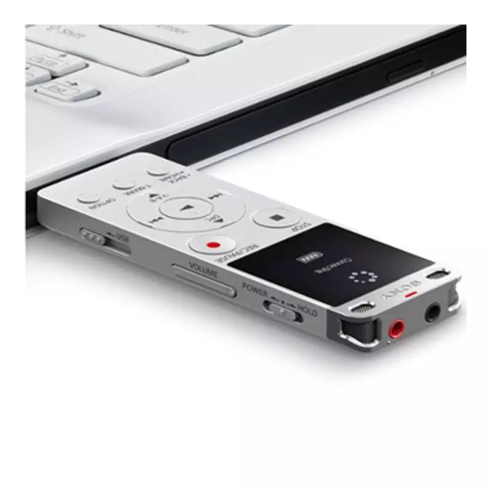 (Pre-Owned, Very Good) Sony ICD-UX560F Digital Voice Recorder, MP3 Player, FM Radio (4GB + 16GB) (Silver) + Sony In-Ear Earphones (60 Days Warranty)
