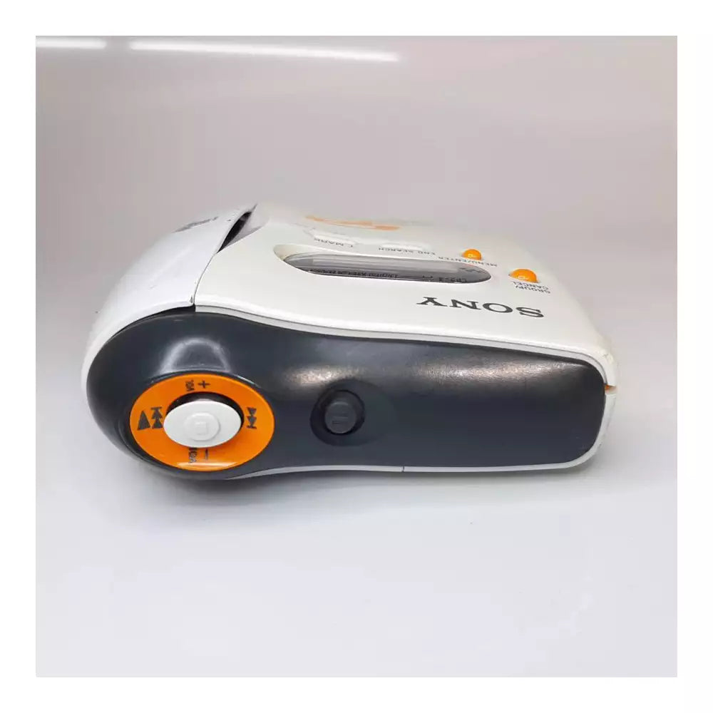 (Pre-Owned, Good) Sony Walkman MiniDisc Player/Recorder MZ-S1 (Optical Output) + Sony Earphones + Music MiniDisc (White and Orange) (Warranty 60 Days)