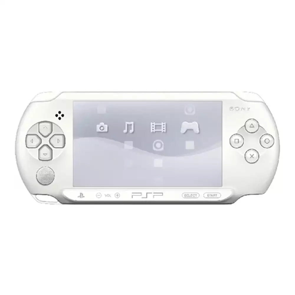 (Pre-Owned, Very Good) Sony PlayStation Portable PSP E1004 (E1000 PSP Street) Portable Gaming Console + 128GB Memory Card (With 70+ Games) (Black, White) + 2 UMDs + Samsung Earphones (120 Days Warranty)
