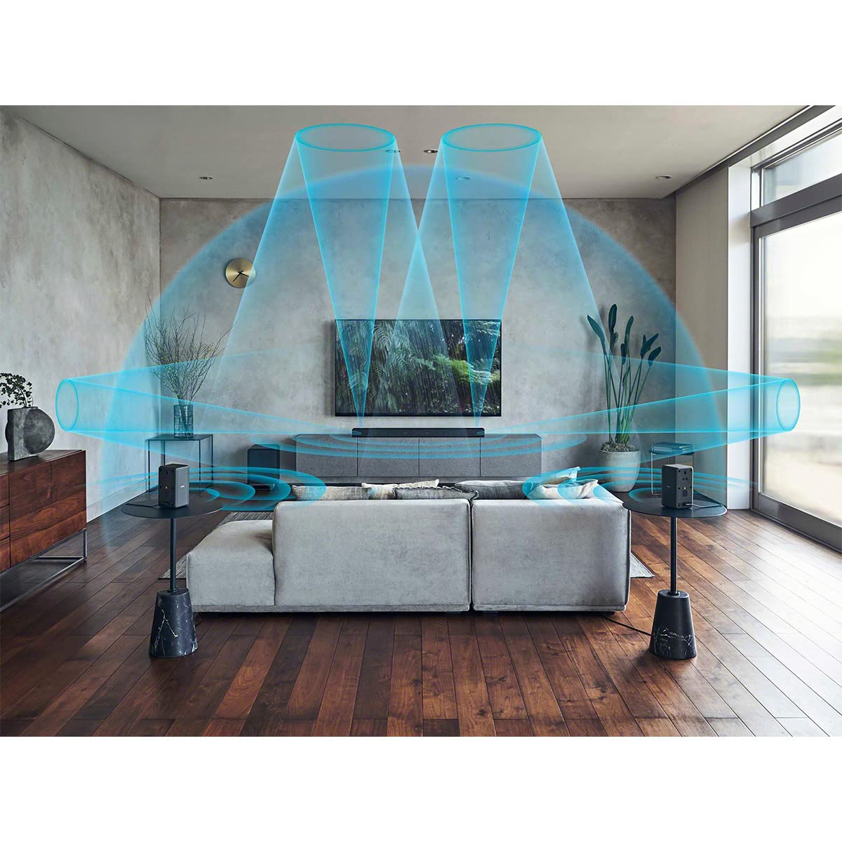 (Open Box Condition) Sony SA-RS3S 100 W Wireless Rear Speakers For Sony Soundbars and Speakers (4 Months Warranty)