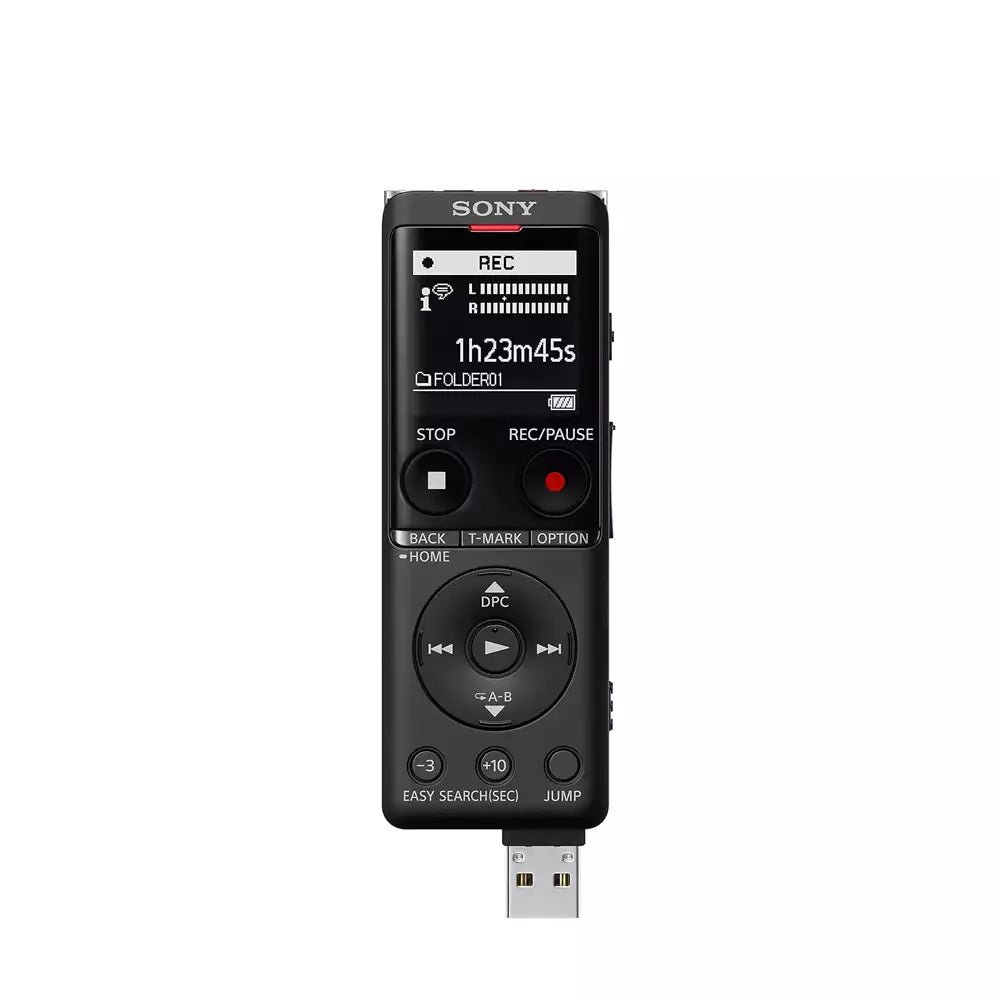 (Open Box) Sony ICD-UX470F Digital Voice Recorder (4GB) (Black) (6 Months Warranty)