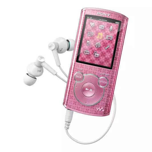 (Pre-Owned, Very Good) Sony NWZ-E463 E-Series Walkman 4GB MP3 Player With FM Radio, Photos and + Apple Earpods (Pink) (60 Days Warranty)