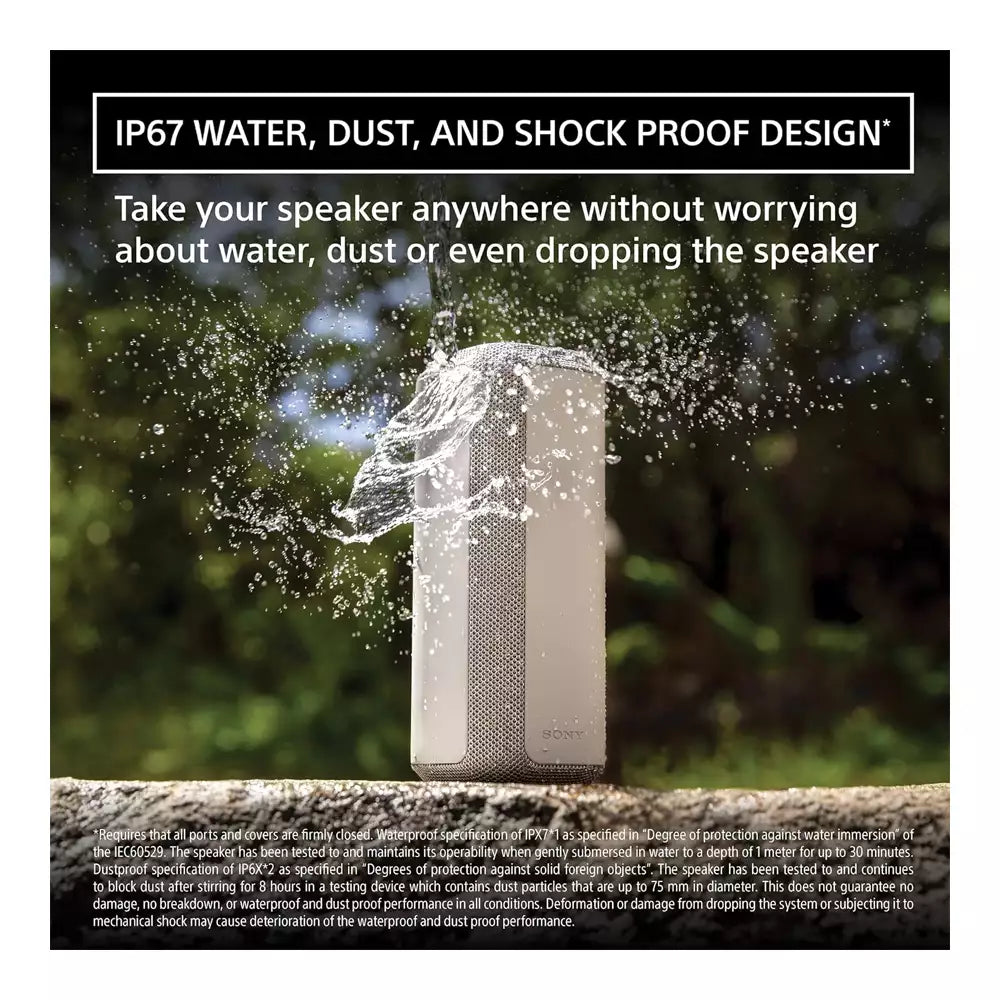 (Pre-Owned, Very Good) Sony SRS-XE300 X-Series Wireless Portable-Bluetooth-Speaker, IP67 Waterproof, Dustproof and Shockproof (Blue) (90 Days Warranty)