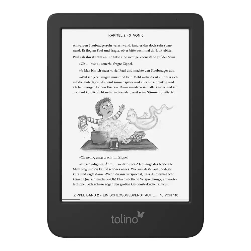 (Pre-Owned, Very Good) Tolino Shine Gen 5 eBook Reader, Android Based (E Ink Carta) (16GB) (Black) (90 Days Warranty)