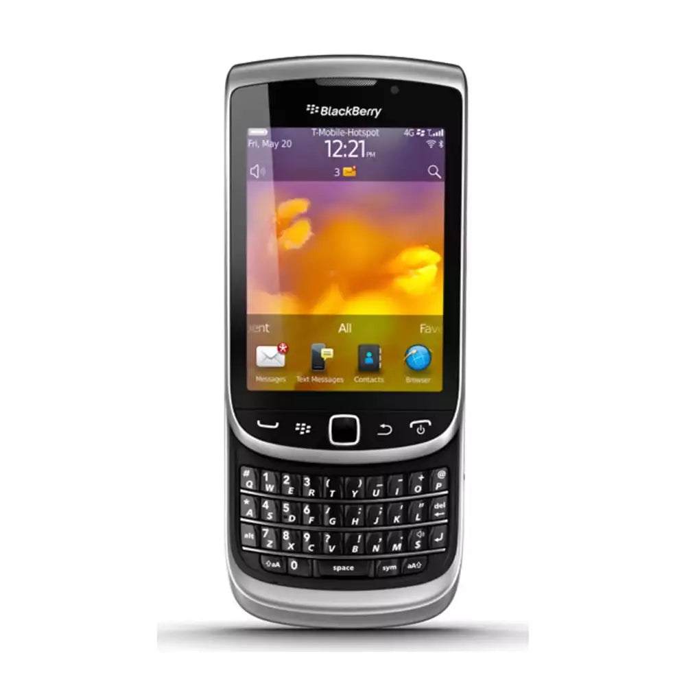 (Pre-Owned, Good) BlackBerry Torch 2 (9810) With Slide-Out QWERTY Keyboard (White) (90 Days Warranty) (SIM Card Not Functional!)