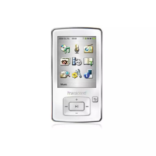 (Pre-Owned, Very Good) Transcend MP 870 8GB Media Player with 2.4-inch Screen (White, Black) (60 Days Warranty)