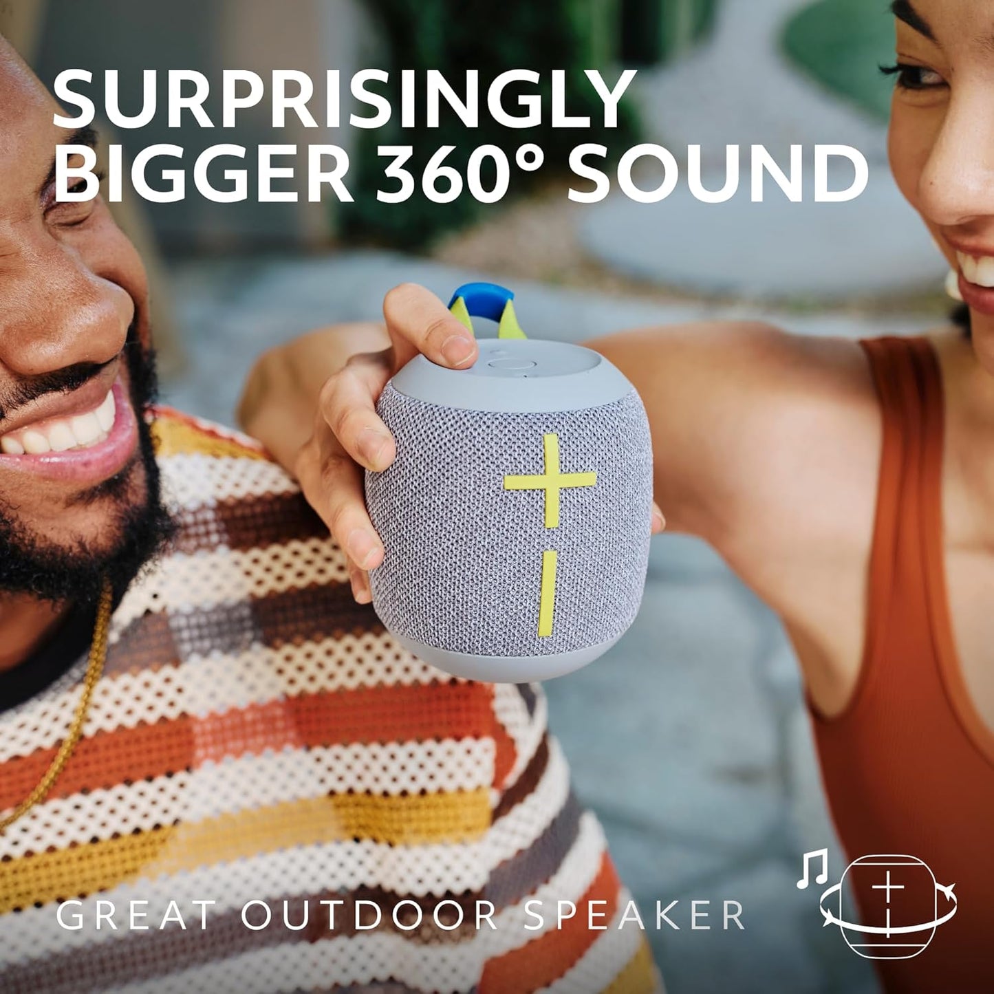 (Open Box) Ultimate Ears WONDERBOOM 4 Portable Waterproof Bluetooth Speaker with 360-Degree Sound (Blue) (6 Months Warranty)