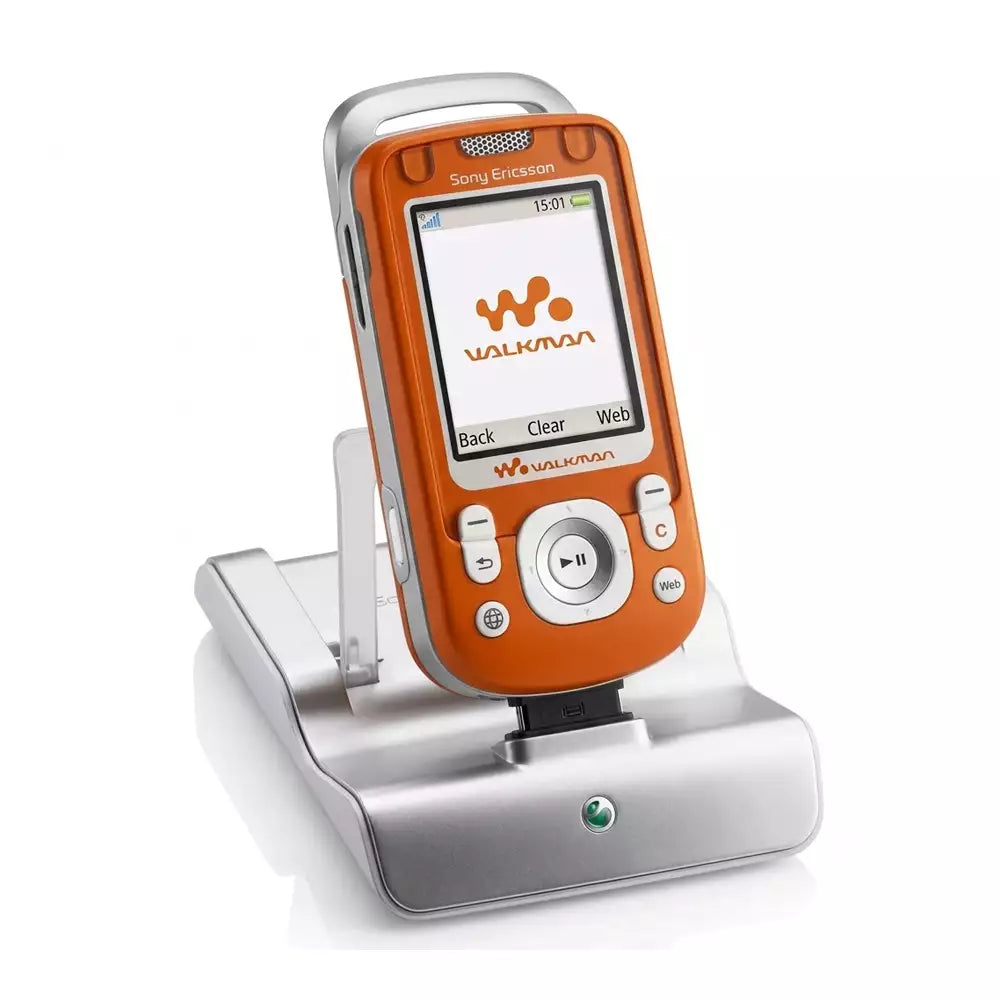 (Pre-Owned, Good) Sony Ericsson W550i Swivel Walkman Music Phone (Orange) + Sony Ericsson Earphones + Sony Ericsson CDS-65 Dock (90 Days Warranty)