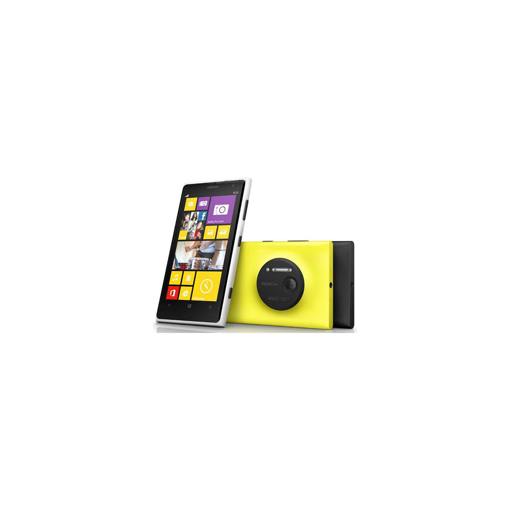 (Pre-Owned, Very Good) Nokia Lumia 1020 Windows Smartphone With PureView 41 MP Camera (32GB) (Yellow, White, Black) (90 Days Warranty)