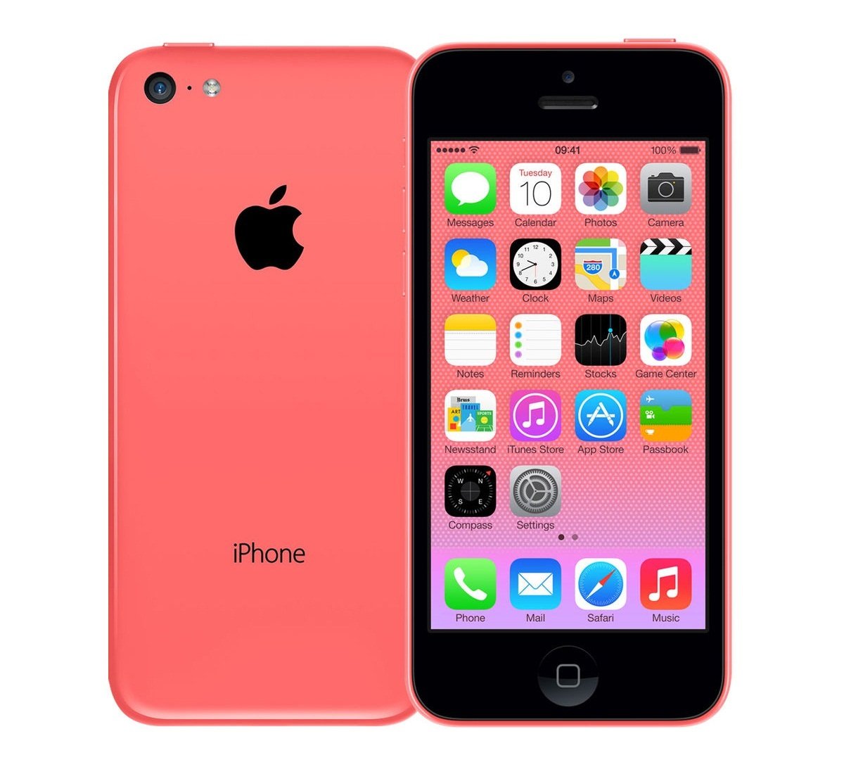 (Pre-Owned, Excellent) Apple iPhone 5C (32GB) (Pink) (120 Days Warranty) + Apple EarPods