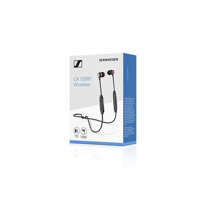 (Open Box Condition) Sennheiser CX 120BT Neckband Bluetooth Earphones (Black and Red) (90 Days Warranty)