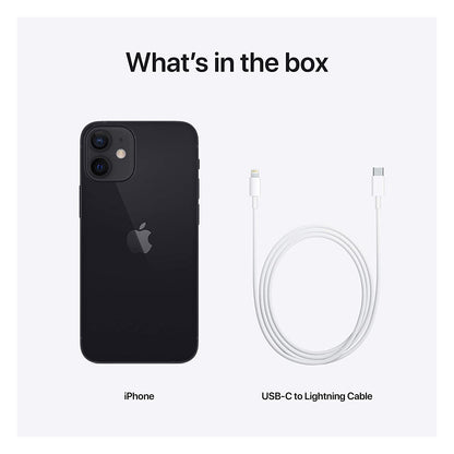 (Pre-Owned) Apple iPhone 12 Mini With 5.4" XDR Super Retina Display, Compact Form Factor (64GB) (Black)