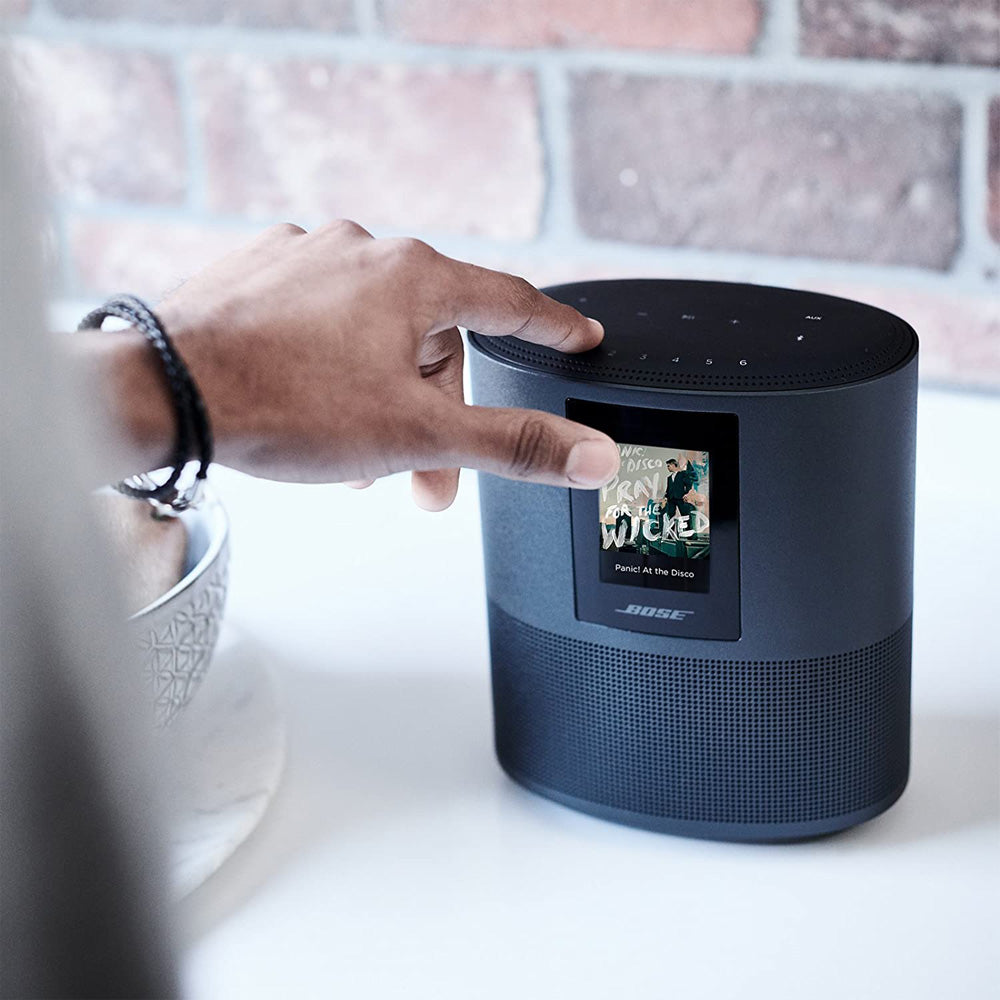 (Pre-Owned, Good) Bose Home Speaker 500 Smart Bluetooth Speaker with Alexa Voice Control Built-In With LCD Display and 360 Degree Sound (Black) (60 Days Warranty)