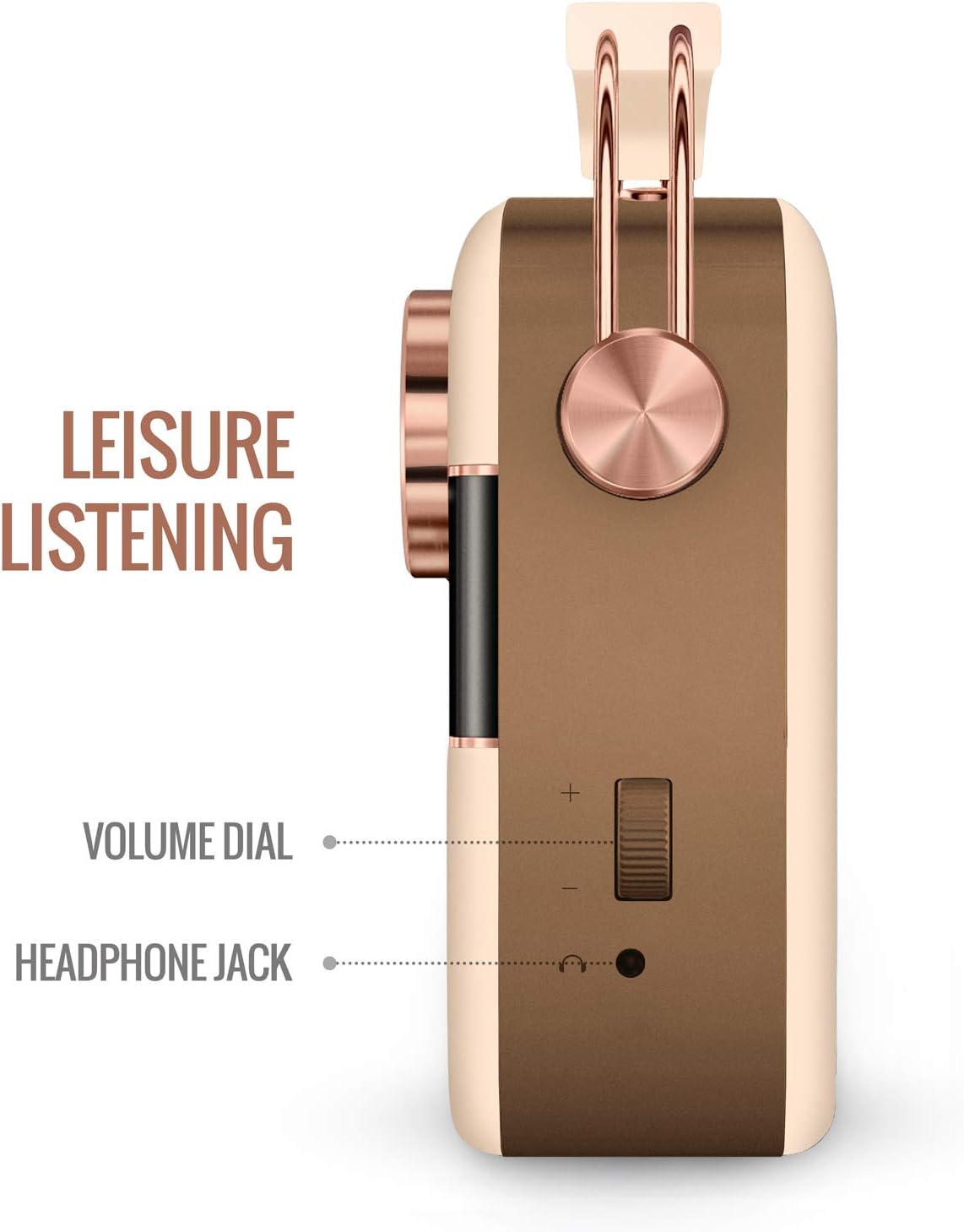 (Open Box) Saregama Carvaan (Sound by Harman/Kardon) with 5000 Preloaded Hindi Songs, FM/BT/AUX (Rose Gold) (3 Months Warranty)