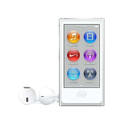 (Pre-Owned, Good) Apple iPod Nano 7th Generation With FM Radio and Bluetooth (16GB) + Apple EarPods (Silver) (120 Days Warranty) (With New Battery)