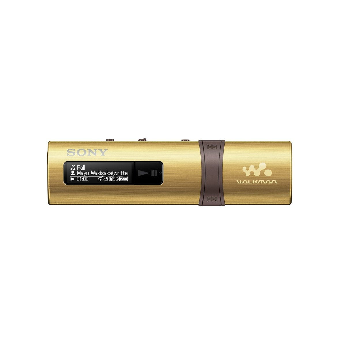 (Pre-Owned, Very Good) Sony NWZ-B183F Walkman 4GB Digital Music Player with FM, 20 Hours of Battery Life On-Ear Wired Headphones with Mic (Gold) + Apple Earpods (90 Days Warranty)