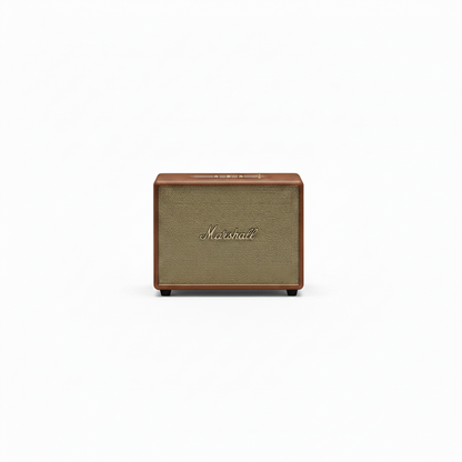 (Pre-Owned, Very Good) Marshall Woburn III/3 Wireless Bluetooth Speaker (3 Way Sound, HDMI ARC, App Support) (Brown) (90 Days Warranty)