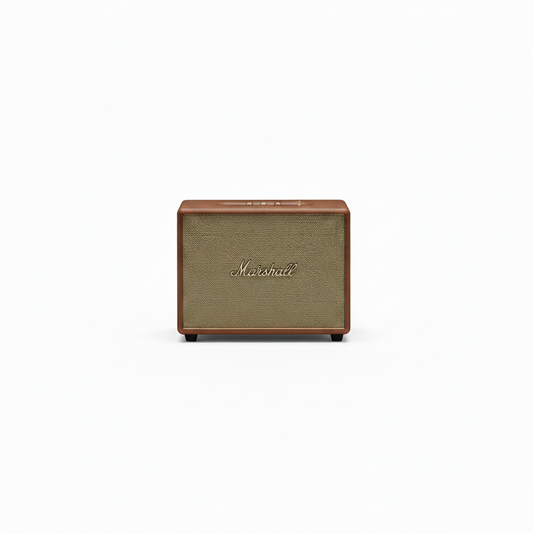 (Pre-Owned, Very Good) Marshall Woburn III/3 Wireless Bluetooth Speaker (3 Way Sound, HDMI ARC, App Support) (Brown) (90 Days Warranty)