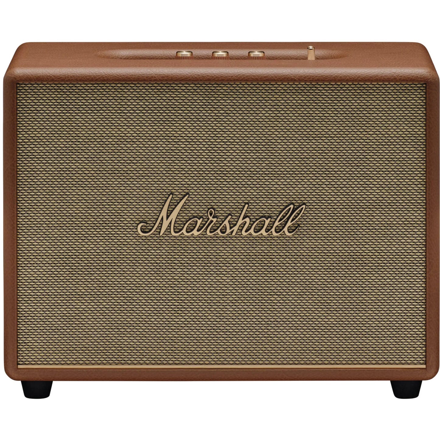 (Pre-Owned, Very Good) Marshall Woburn III/3 Wireless Bluetooth Speaker (3 Way Sound, HDMI ARC, App Support) (Brown) (90 Days Warranty)