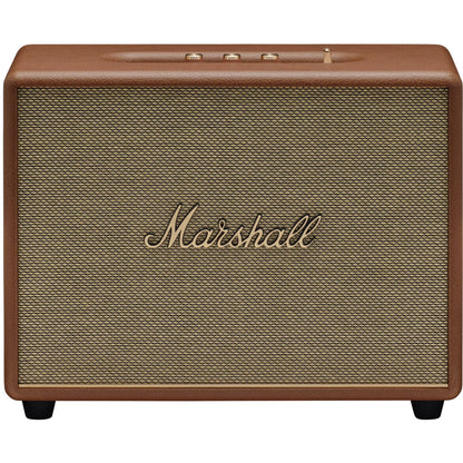 (Pre-Owned, Very Good) Marshall Woburn III/3 Wireless Bluetooth Speaker (3 Way Sound, HDMI ARC, App Support) (Brown) (90 Days Warranty)