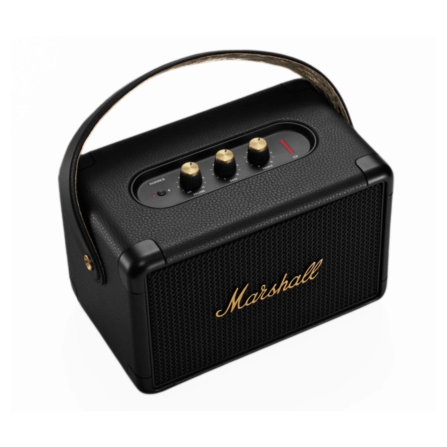 (Pre-Owned, Excellent) Marshall Kilburn II Portable Bluetooth Speaker (Black & Brass) (90 Days Warranty)