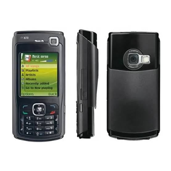 (Pre-Owned, Fair) Nokia N70 Symbian Mobile Phone With 2MP Camera (Music Edition) (60 Days Warranty) + Nokia Earphones (Display has faded due to age)