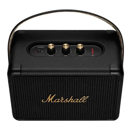 (Pre-Owned, Excellent) Marshall Kilburn II Portable Bluetooth Speaker (Black & Brass) (90 Days Warranty)