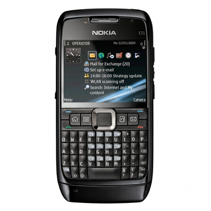 (Open Box Condition) Nokia E71, 3.2MP Camera, QWERTY Keyboard (Black) (FM Radio) (120 Days Warranty)
