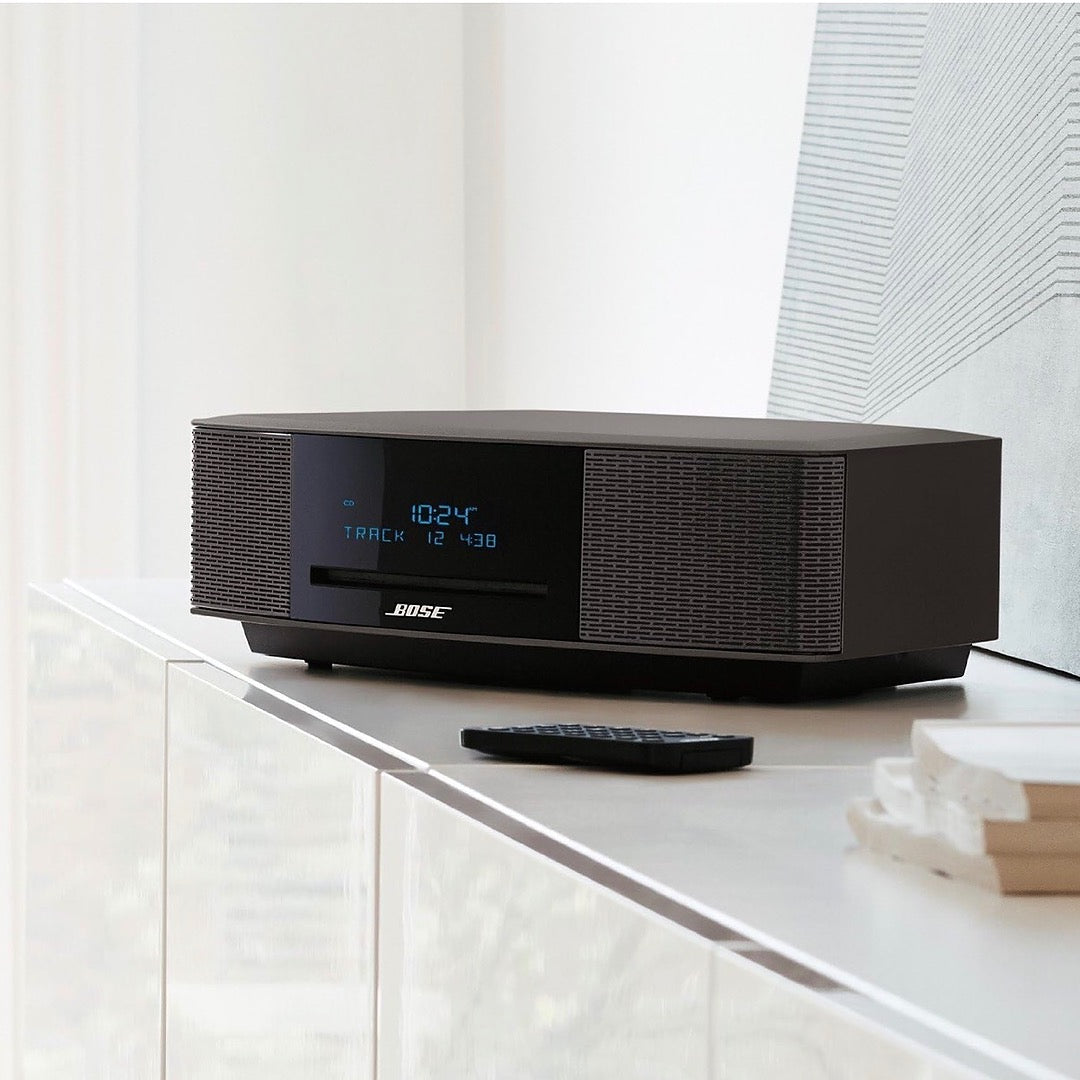 (Pre-Owned, Very Good) Bose Wave SoundTouch IV Music System With Bluetooth, Airplay2, FM and AUX (Gray) (CD not functional) (90 Days Warranty) (Comes With SoundTouch Adapter)