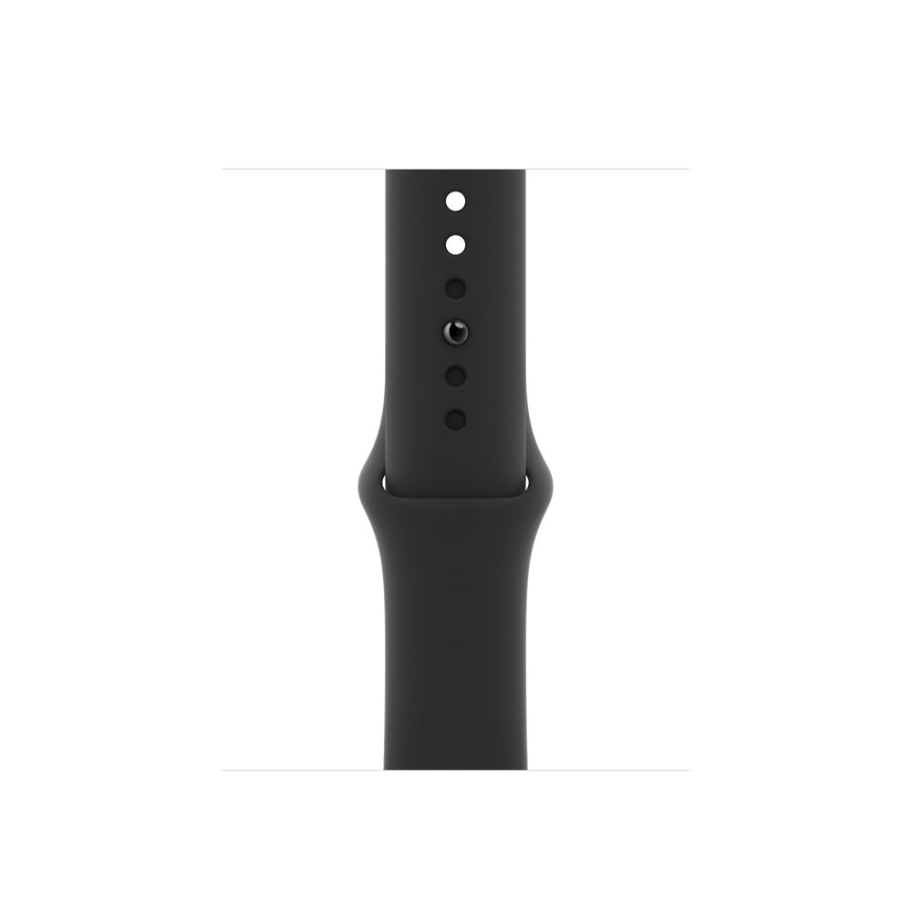 APPLE Watch SE GPS + Cellular 44 mm Space Grey Aluminium Case with Black Sport Band  (Black Strap, Regular)(Open Box)
